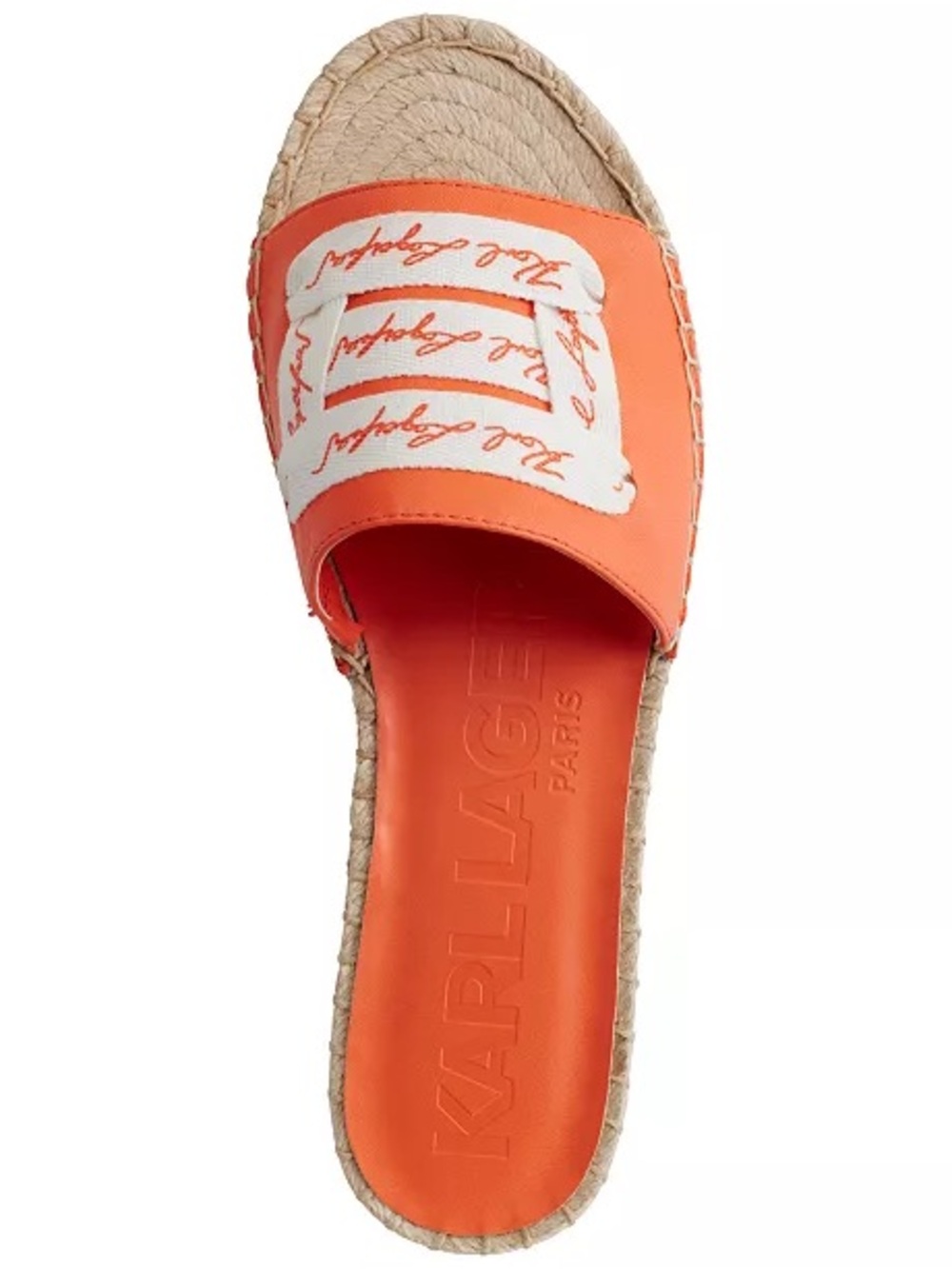 🖤🖤 Karl Lagerfeld Women's Cherie Logo Slip-On Espadrille Platform Slide Sandals - Picture 4 of 5